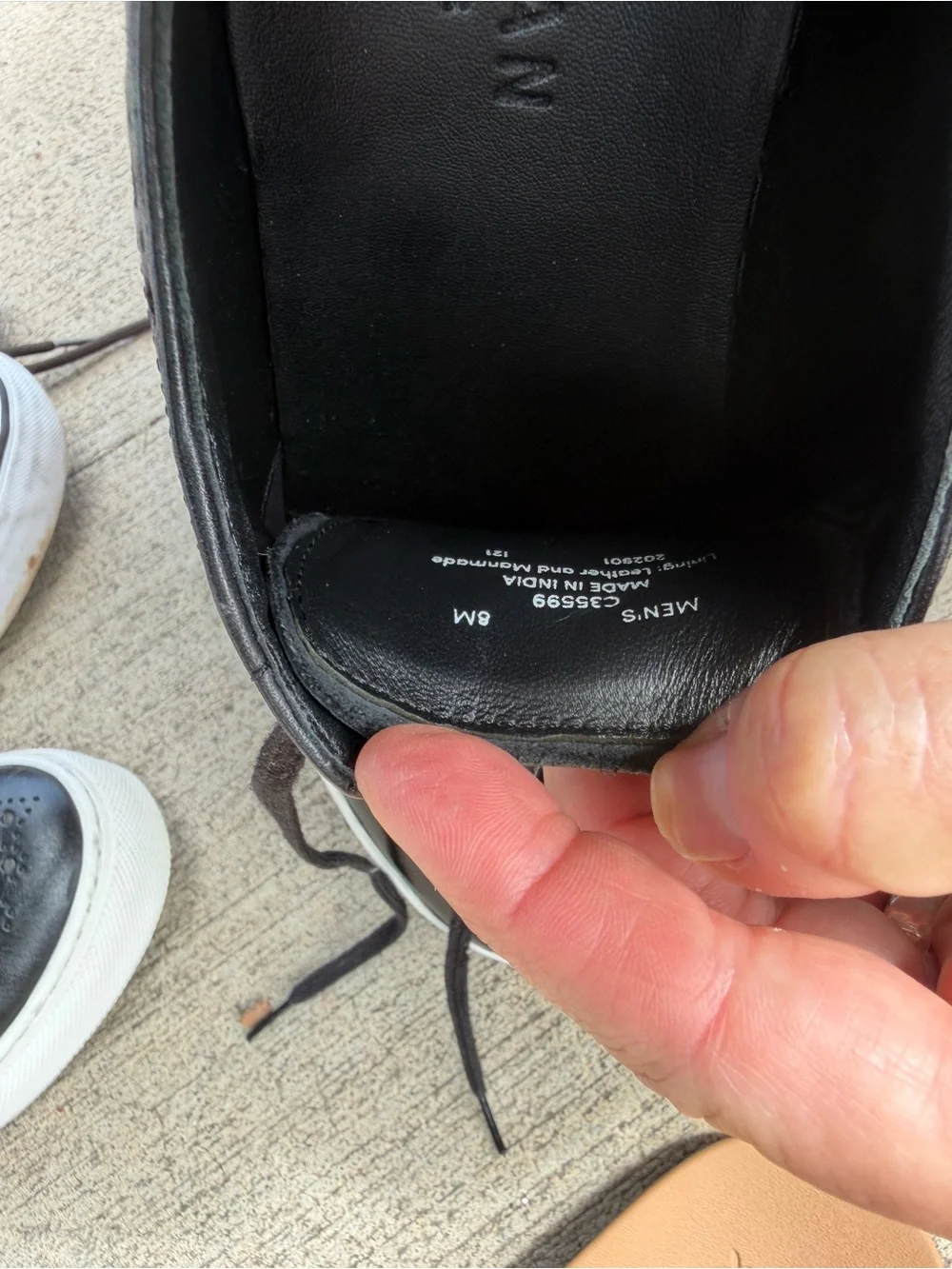 Cole Haan Black Wingtip Leather Sneaker Dress Shoes